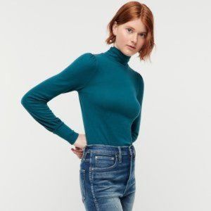 NWT J. Crew Supercozy Balloon-sleeve Mockneck, M